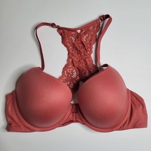 Body By Victoria Orange Racerback Perfect Shape Bra